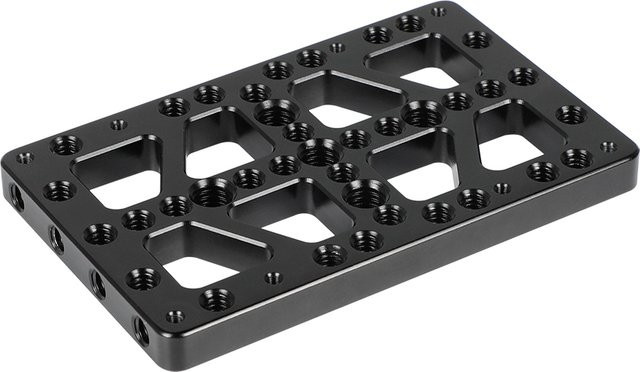 Camvate Cheese Plate Backboard in Schwarz mit 1/4" und 3/8" Gewindelöchern für Anton Bauer Gold Mount Netzteile und Kamera-Support-Systeme - Bild 1