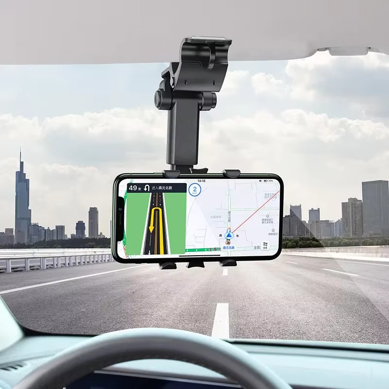 Universelle Auto Sonnenblende Handyhalterung für GPS und Smartphone in Schwarz oder Weiß - Bild 3