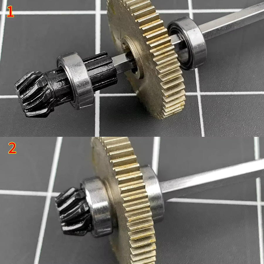 YEAHRUN 40CR Stahl Spiralabschrägung 10T + 30T Vorder- und Hinterachsgetriebe, Zubehör - Bild 3