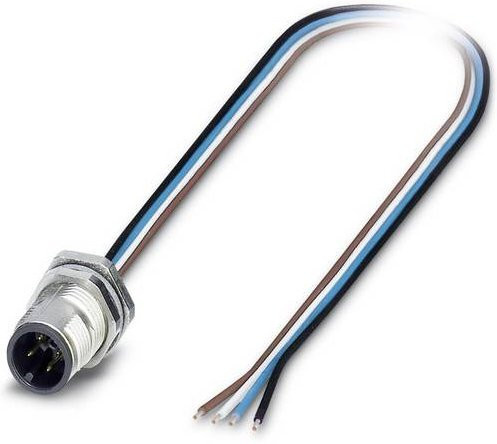 Phoenix Contact 1551875 Sensor-Aktor-Einbausteckverbinder M12 Stecker mit 4 Polen und 0,50 m Kabellänge in Multicolor - Bild 1