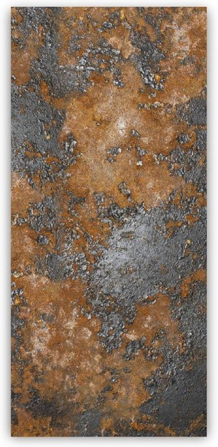 Walllux Duschrückwand Industrial Rust in Steinoptik aus Alu-Verbund, Farbe: Braun/Multicolor, B/H: 90 x 200 cm, Dicke: 3 mm - Bild 1
