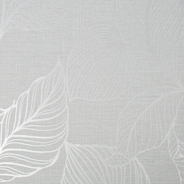 Boutique Vliestapete Royal Palm Moonstone in Weiß und Grau mit floralem Botanik-Design, Breite: 0,52 m, Länge: 10,05 m - Bild 1