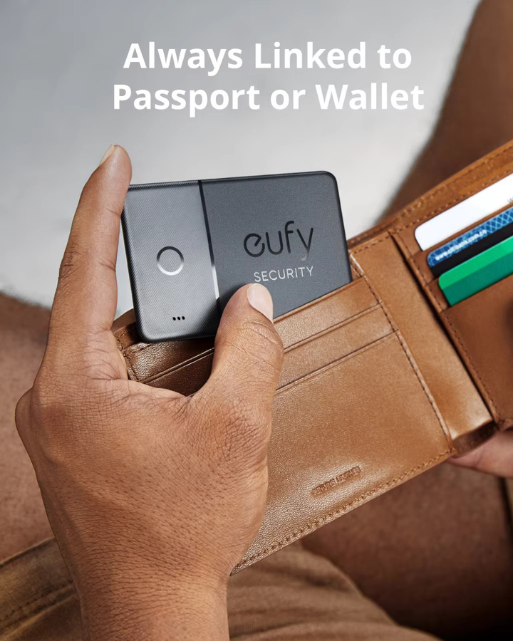 eufy Security SmartTrack Karte Black Apple Find My Wallet Tracker Wasserbeständig - Bild 6