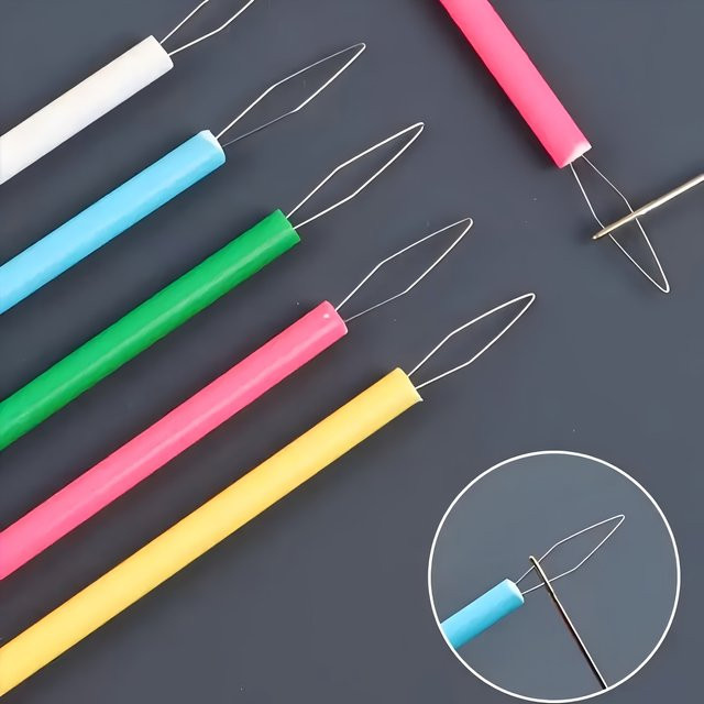 Buntes Kunststoff-Einfädelwerkzeug-Set für DIY-Nähzubehör in Mehrfarbig - Bild 1