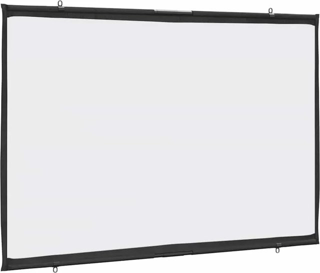 vidaXL Projektionsleinwand wandhängend 50 Zoll 16:9 in Weiß und Schwarz - Bild 1