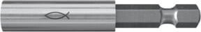 Fischer FBH Bit Holder W 1 Magnet-Bithalter in Silber, Länge: 58 mm, Aufnahme: 1/4 Zoll (6,3 mm) - Bild 2