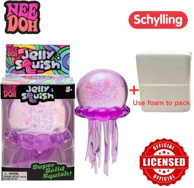 Schylling Qualle & Nice Cube, weiches sensorisches Fidget-Spielzeug - Bild 1