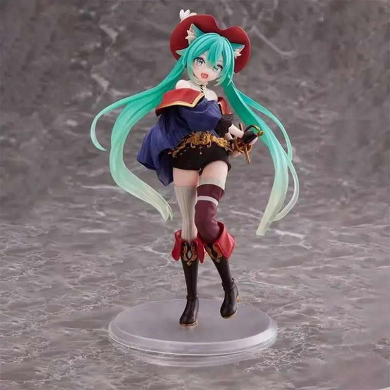 MIFEN Anime Hatsune Miku Figur Märchenwunderland Der gestiefelte Kater Kawaii Actionfigur Multicolor - Bild 2