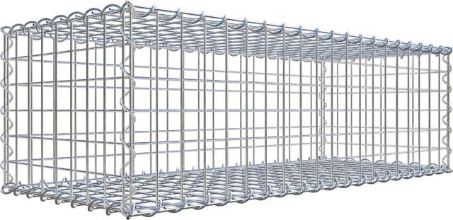 Gabiona Spiralgabione aus Stahl in Silbergrau, B/T/H: 30 x 40 x 100 cm - Bild 1