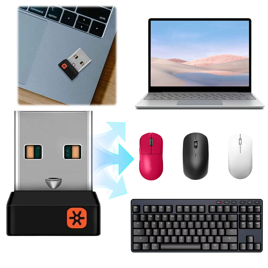 Logitech Unifying USB-Empfänger in Schwarz für bis zu 6 Geräte als Adapter und Converter - Bild 3