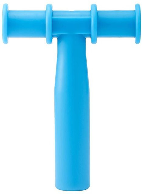 Chanyix Kaurohr für die Sprachtherapie und Zahnmassage aus Silikon, blau - Bild 1