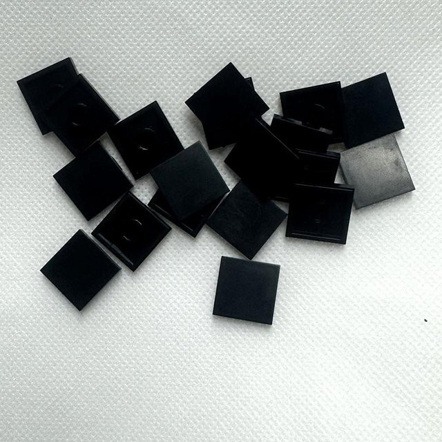 Affenmann DIY Bausteine 2x2 Figur Ziegel, 50-teiliges Set, Grau, Schwarz, Kunststoff - Bild 1