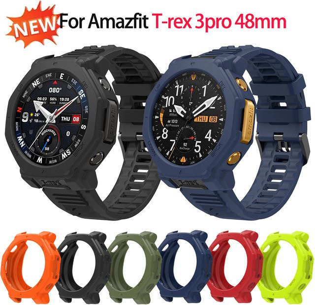 CAOWTAN Schutzhülle Silikon, Amazfit T-rex 3Pro, 48mm, Unisex - Bild 1
