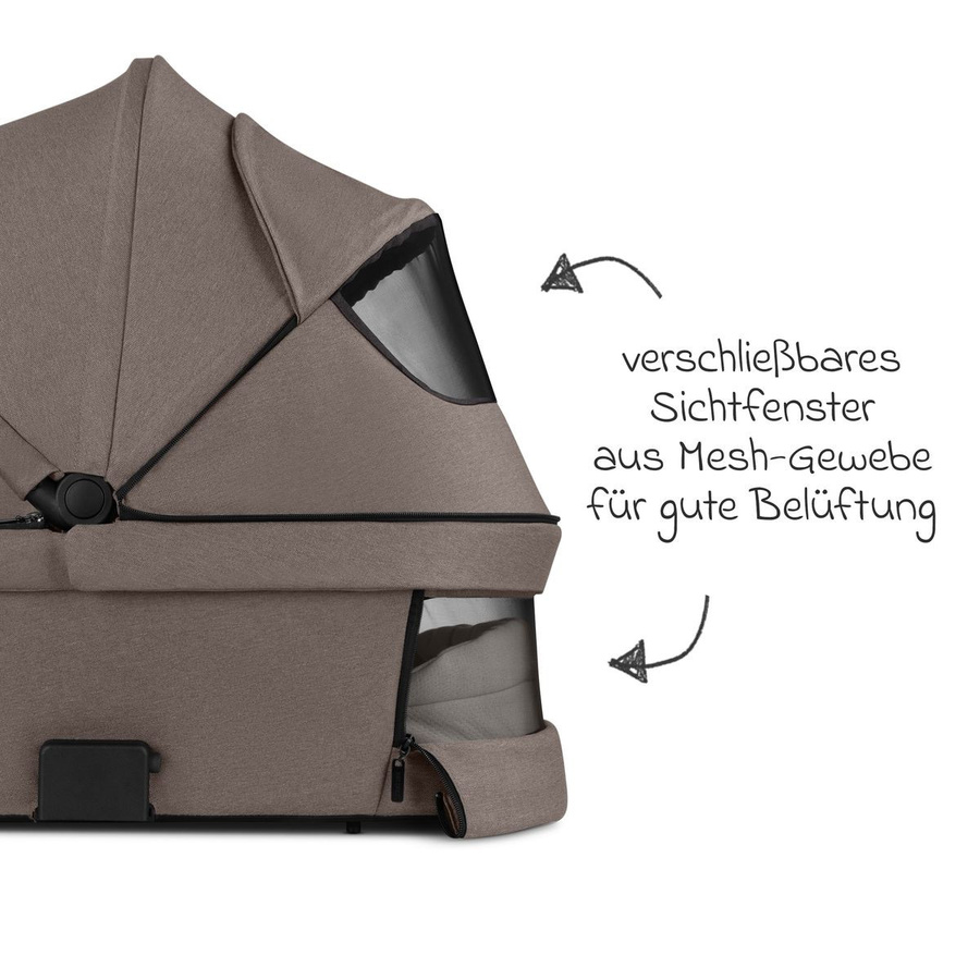 ABC Design Kombikinderwagen Salsa 5 Air inkl. Babywanne und Sportsitz in Nature Brown - Bild 7