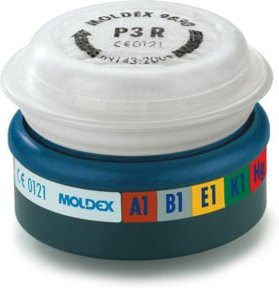 Moldex Kombifilter A1B1E1K1Hg P3 RD mit EasyLock für Serie 7000 und 9000 gegen organische, anorganische und saure Gase, Ammoniak, Schwefeldioxid, Quecksilber sowie Partikel - Bild 1