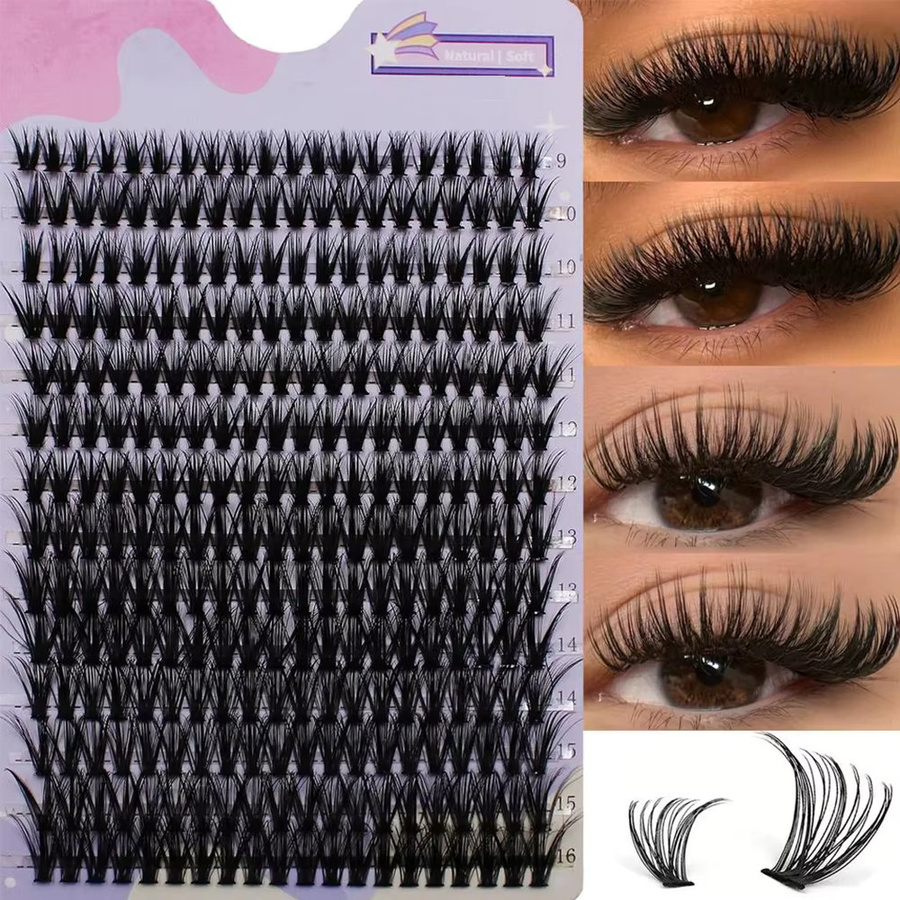 LIMEIKAI Einzelwimpern D-Curl 8-14mm, 3D Faux Mink, Unisex - Bild 4