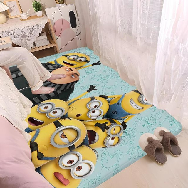 Rutschfeste Minions Küchenmatte aus Polyester, Mehrfarbig, B/H: 60 x 40 cm - Bild 1
