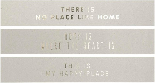 Rico Design Paper Poetry Papierstreifen Home grau, 3 Stück, Breite: 7 cm, Länge: 42 cm - Bild 1