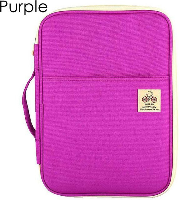 Ladies Luxury Bags A4 Portfolio Konferenzmappe mit Reißverschluss in Purple - Bild 1