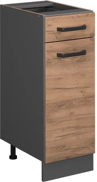 Vicco Küchenunterschrank R-Line Goldkraft Eiche/Anthrazit Breite: 30 cm - Bild 1
