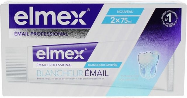 ELMEX Zahnpasta Weißheit Opti-Email, 2x75ml - Bild 1