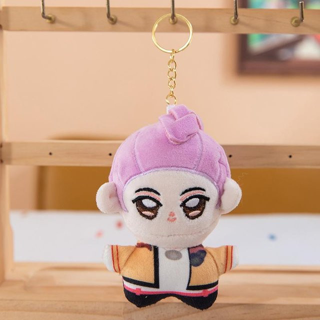 K-POP Dämonenjäger Plüschpuppen Taschenanhänger, pink - Bild 1