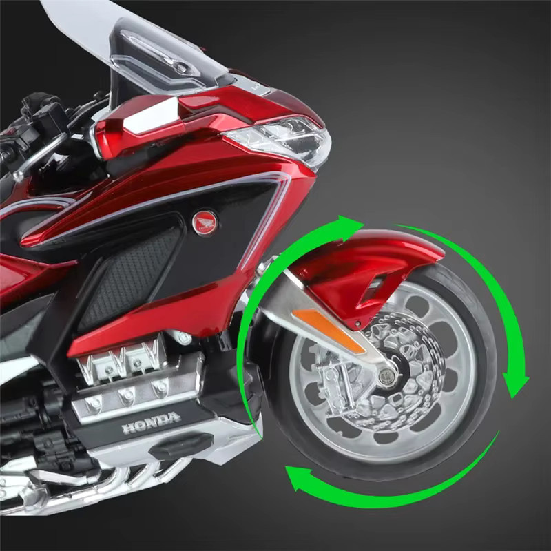 XMD Honda Gold Wing GL800 2021 Motorrad Modell, 1:11, Metall, mit Licht und Sound - Bild 2