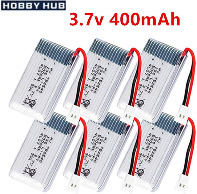 RC.BURST LiPo Akku 3,7 V 400 mAh für RC Drohnen und Modellflugzeuge, Farbe: Weiß - Bild 1