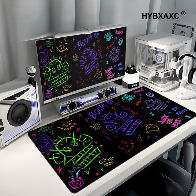 JINX VI Mauspad Anime Arcane Tastaturunterlage B/B: 90 x 40 cm, Multicolor - Bild 1