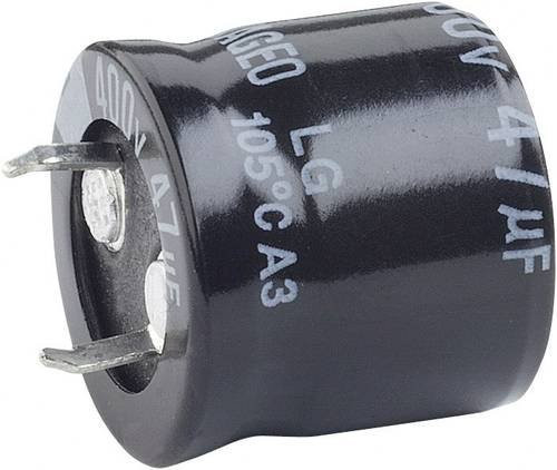 Thomsen Elektrolyt-Kondensator SnapIn Schwarz, 1000 µF, 63 V/DC, Durchmesser: 22 mm, Höhe: 30 mm - Bild 1
