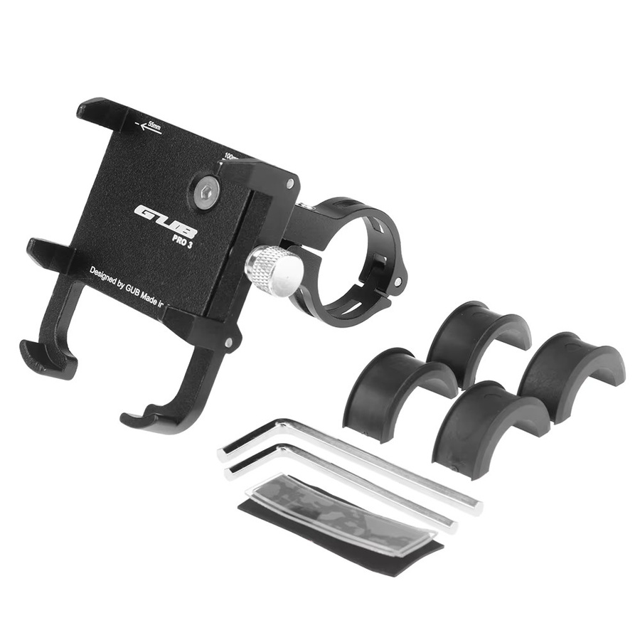 GUB Pro3 Universal Elektrische Handy Halterung für Motorrad, Fahrrad und E-Roller aus Aluminium Legierung in Schwarz - Bild 2