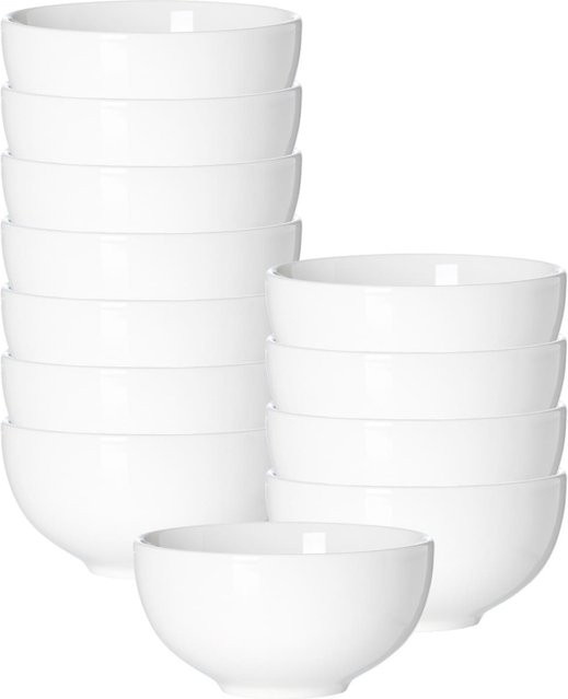 Ritzenhoff & Breker Beilagenschalen Skagen aus Porzellan, Weiß, 12er Set, Durchmesser: 10 cm - Bild 1