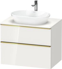 Duravit Waschtischunterschrank D-Neo in Weiß Hochglanz, Wandhängend, B/T/H: 80 x 55 x 66,4 cm - Bild 1