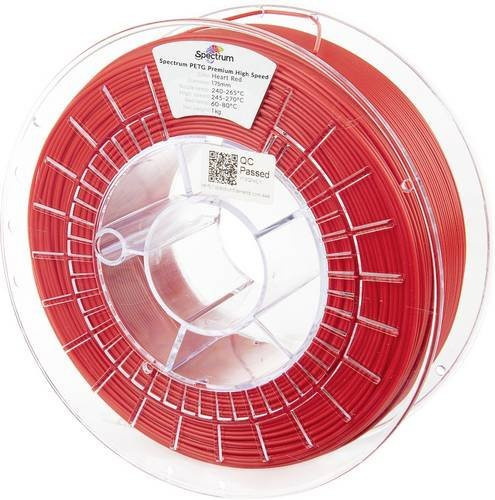 Spectrum Filaments PETG Premium High Speed Filament 1,75 mm, 1000 g, Heart Red - Bild 1