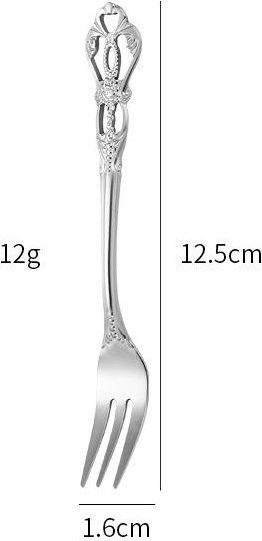 Wish Today Besteckset Royal Court aus poliertem Edelstahl in Silber mit Steakmesser, Gabel und Dessertlöffel - Bild 1