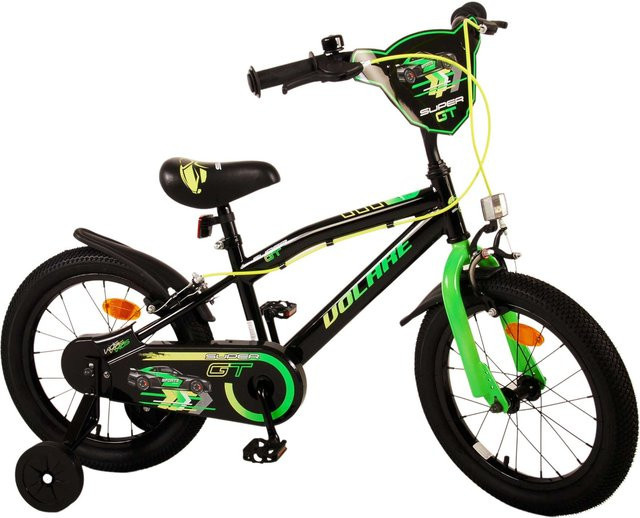 TPFSports Super GT Kinderfahrrad, Jungen, 16 Zoll, Grün, 2 Handbremsen - Bild 1