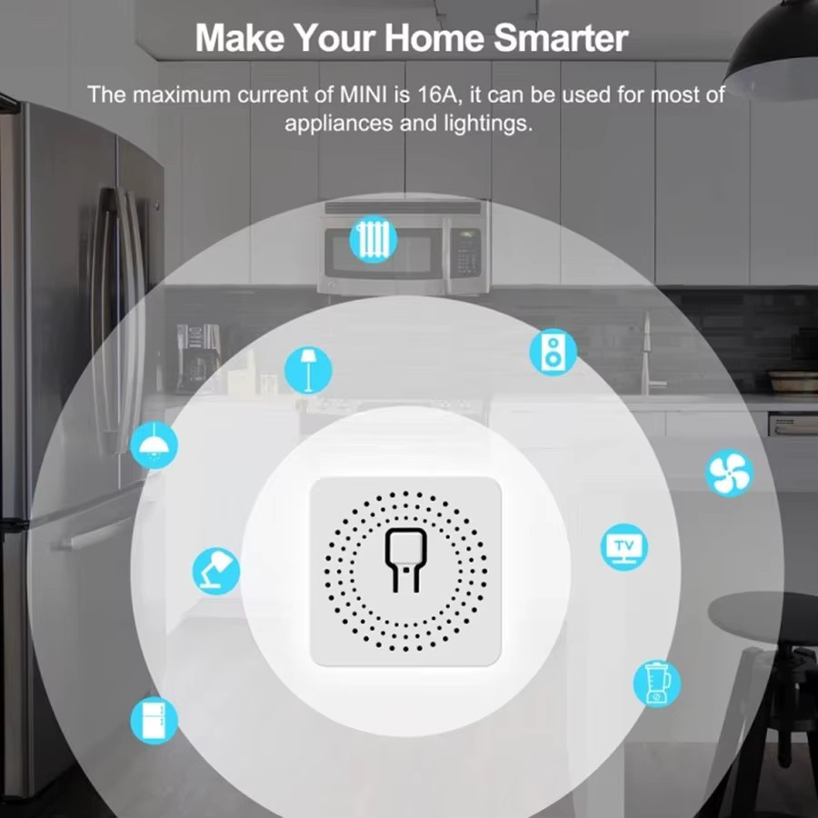 Szaoju RF433 Smart Wireless Schalter Relais Modul für LED Beleuchtung, weißer Controller für AC100V bis 240V, 16A - Bild 2
