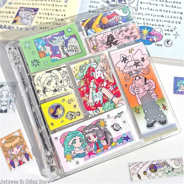 Retro-Graffiti-Klebeband-Aufkleber in Multicolour für Scrapbooking und DIY-Bastelprojekte - Bild 1