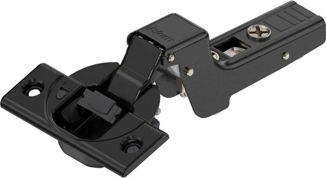 Blum Clip Top Blumotion Scharnier 110 Grad Gekröpft mit Feder Onyx Schwarz Matt inkl. Schrauben - Bild 1