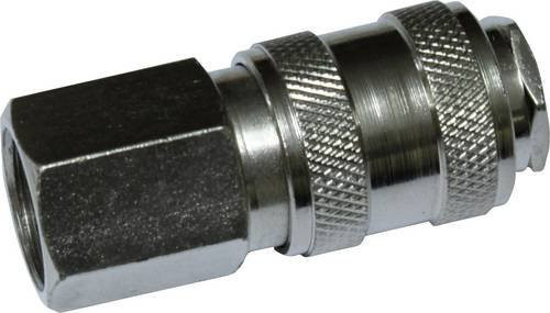 Aerotec Schnellkupplung mit 3/8 Innengewinde aus Messing in Silber - Bild 1