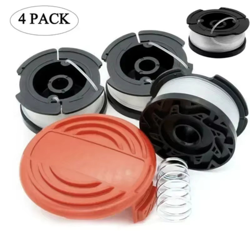 Black Decker Ersatzteil-Set mit 4 Fadenspulen und Spulendeckeln inklusive Feder für Rasenmäher GH400 GH500 GH600 GH610 GH900 GH912 - Bild 5