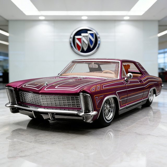 Maisto Buick Riviera 1965, Automodell, 1:26, Metall, Lila - Bild 1