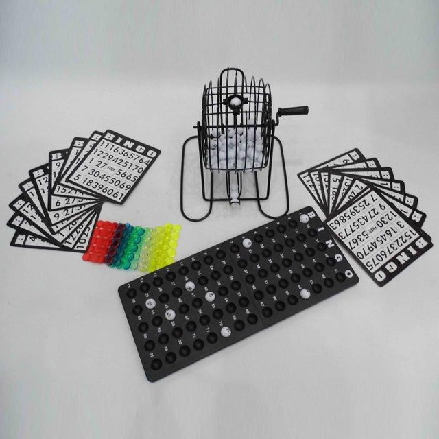 Binchi Keji Travel Bingo-Lotteriemaschine, Partyspiel, Stahl-Bingo-Spielkäfig-Set - Bild 1