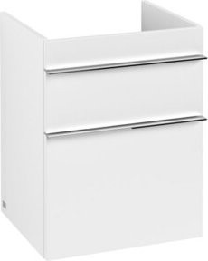 V&B Waschtischunterschrank Venticello in White Matt mit Chromgriffen, B/T/H: 46,6 x 59 x 42,5 cm - Bild 1