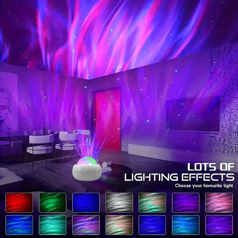 TLEDMP Aurora Ball Atmosphäre Nachtlicht mit 360 Grad Sternenhimmel Projektor und Fernbedienung für Zimmer und Party Dekoration - Bild 2