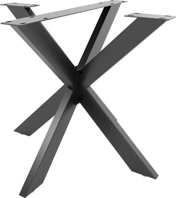 TPFLiving Tischbeine Bilan S Sled Base aus Metall in Schwarz Matt, H: 71 cm, B: 85 cm, T: 85 cm - Bild 1