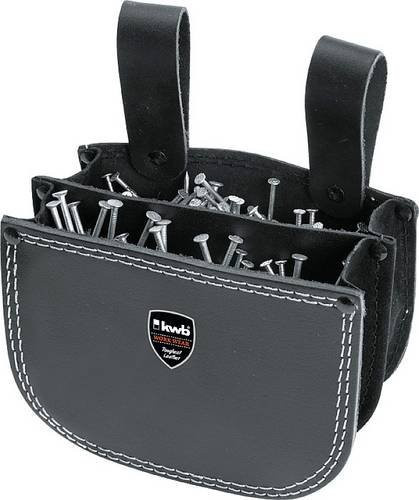 Kwb Werkzeug-Gürteltasche aus Leder in Schwarz, B: 15 cm, H: 12 cm - Bild 1