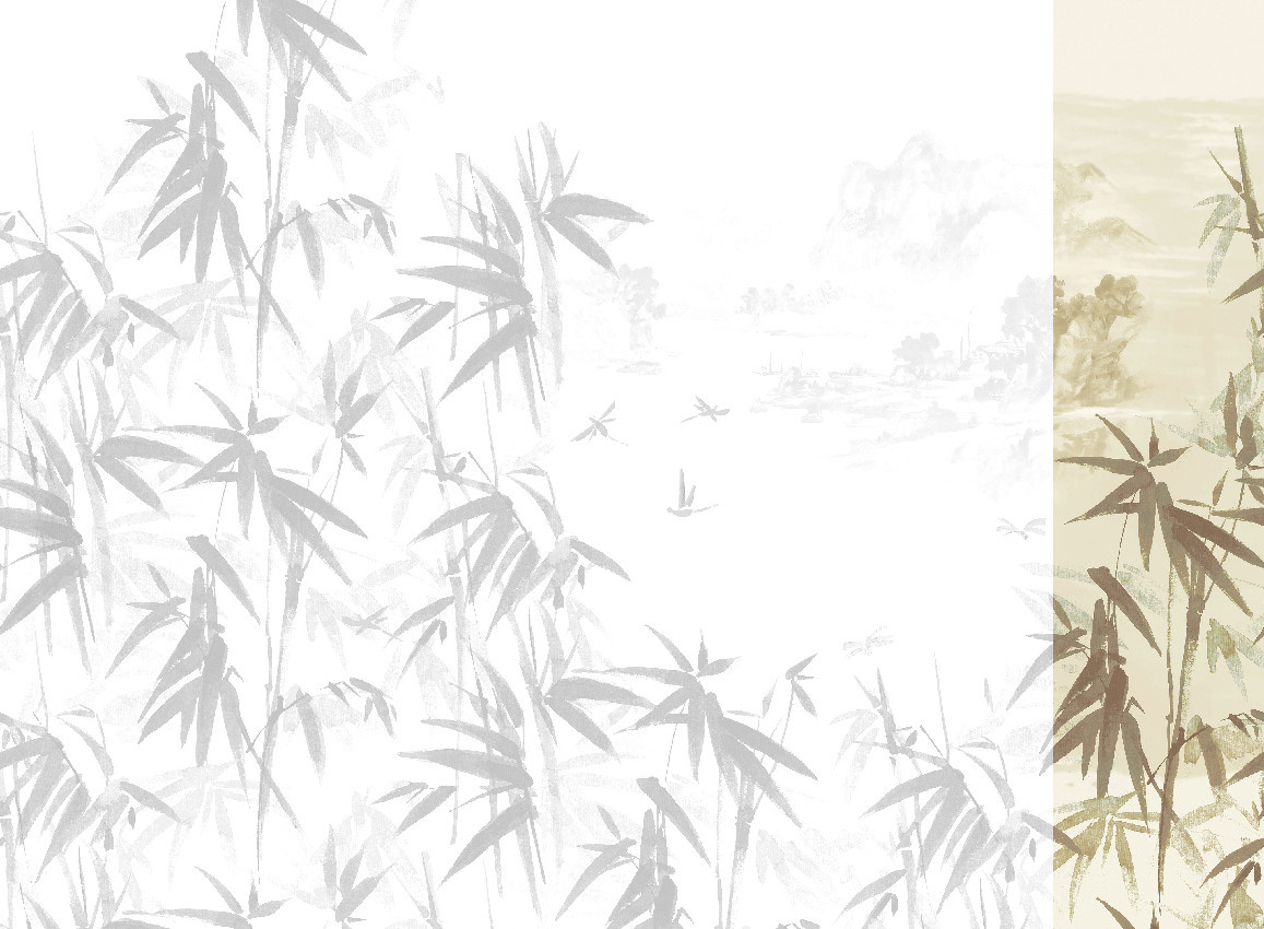 Jannelli & Volpi Mural Ine Sepia Panel 6 Wandtapete in Braun und Multicolour mit floralem und orientalischem Design aus Vinyl - Bild 1
