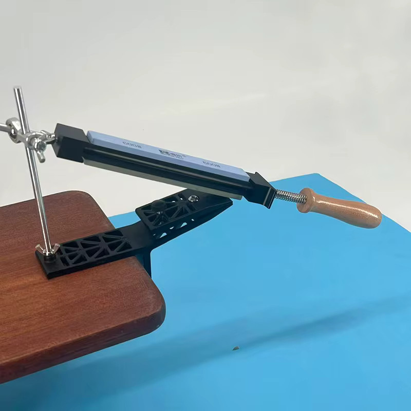 RSCHEF Professioneller Küchenmesserschärfer mit Diamant-Schleifstein und Polierstein-Set in Holzoptik - Bild 1