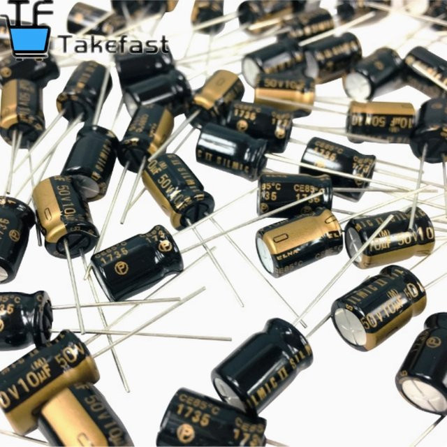ELNA Silmic II Generation RFS Audio-Elektrolytkondensator, 10 uF, 50 V, Braun/Schwarz - Bild 1